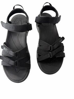 Teva Women's Black Strappy Sport Hiking Water Sandals Casual Summer Gorpcore Sz8